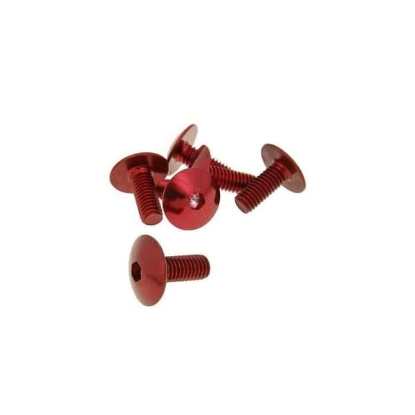 Vicma - Set med 6 röda skruvar - M6x15 Ref 24643