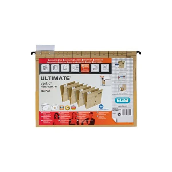 Hängmapp A4 - Elba - Vertic Ultimate - 10-pack - Grön - 100% återvunnen