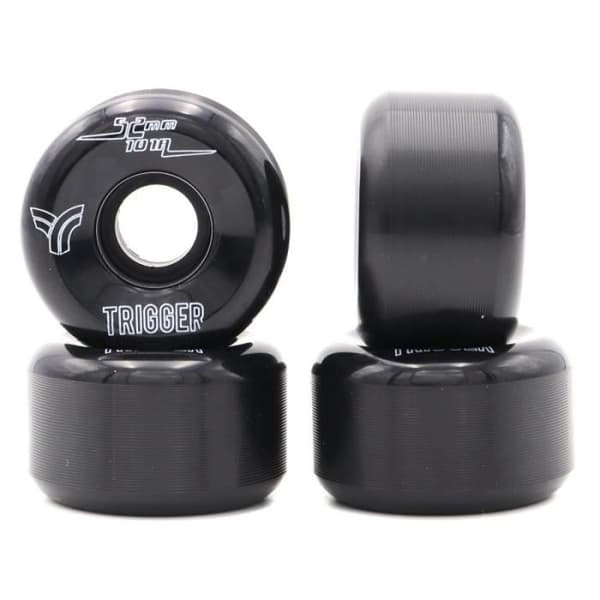 Set med 4 Trigger Conical 101A-hjul - svart - 52x31 mm - Skateboard - Trigger