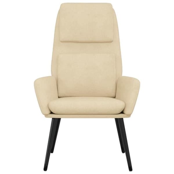 vidaXL Relaxation Chair Cream Tyg 341314