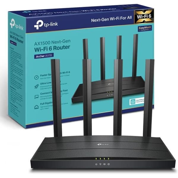 TP-Link Archer AX18 Wifi 6-router AX 1500 Mbps dualband