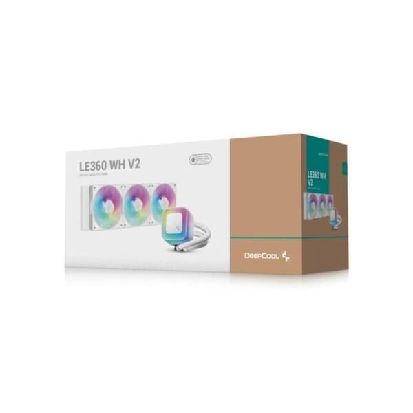 DeepCool LE360 WH V2 3x12cm PWM RGB Vätskekylning Vit Intel/AMD
