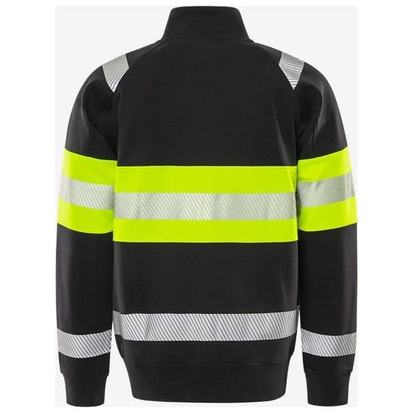 Högsynlig zip-up träningsjacka Fristads 7531 GKC