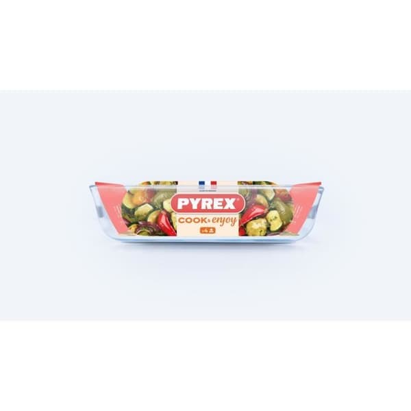 Lasagneform - PYREX - 1450032 - Rektangulär - I borosilikatglas - 35 x 23 cm