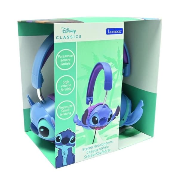Fällbara stereohörlurar Stitch med volymbegränsning