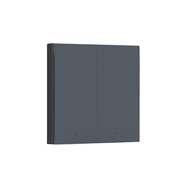 Intelligent Väggbrytare - AQARA - H1 EU - Zigbee 3.0 - 2 Knappar - Grå