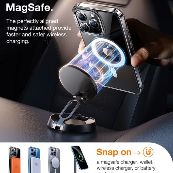 Coque Torras Diamond MagSafe-serien för iPhone 15 Pro - Klar