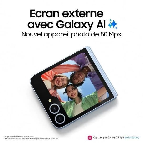 Samsung Galaxy Z Flip6 Smartphone 256 GB Grå