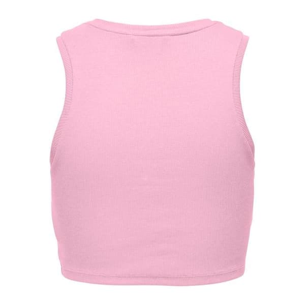 Kort topp dam Only Vilma - pink lady