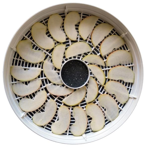 Elektrisk dehydrator, 5 utvidgade plattor på 28 cm MPM MSG-01 250W Vit