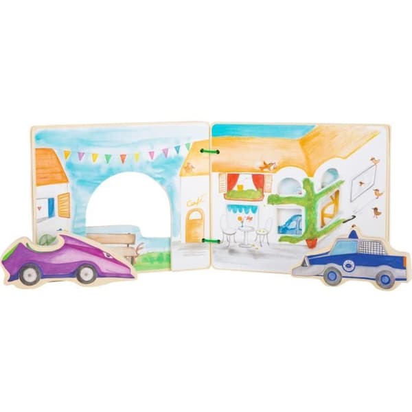 Interaktivt bildbok - Small foot - Polis - Trä - Multicolor - 12041