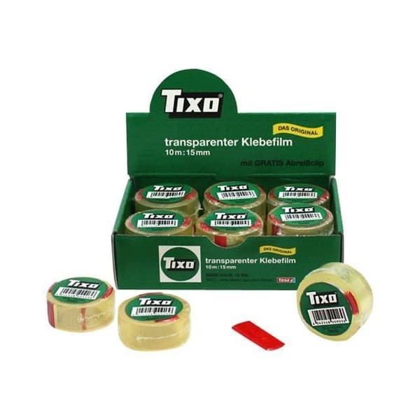 Tixo Office-tejp 15 mm x 10 m transparent polypropen
