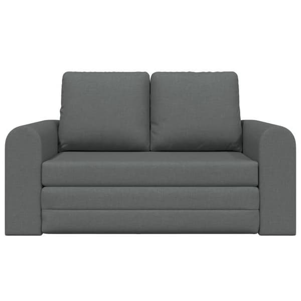 Sängsoffa 2 i 1 Mörkgrå 148x71x83 cm Tyg