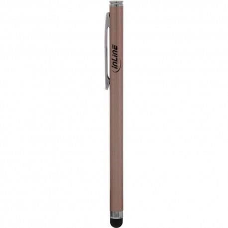 Stylet - InLine® - Metall - Rosa - Precision - Pekskärm