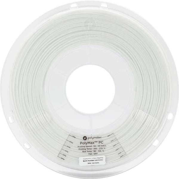 Polymaker PC02002 Polymax Tough Filament PC (polykarbonat) hög styvhet, värmeresistent, stötresistent 1.