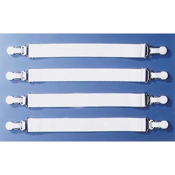 Töjare för hotelltäckle - WENKO - Set om 4 - Elastisk - Perfekt passform - Tvättbar