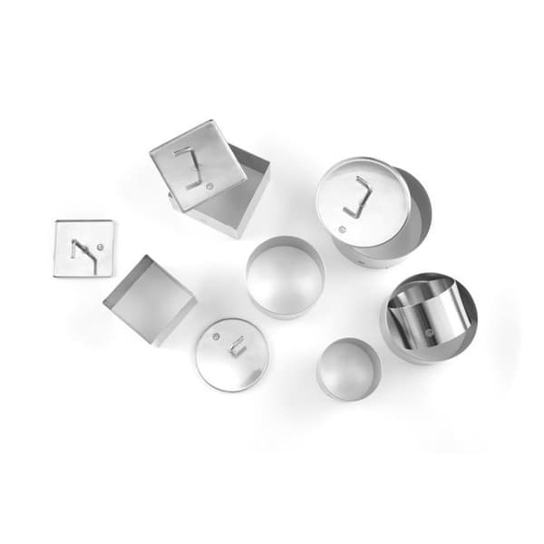 Rund nonnette (H)45mm - Hendi - Grå - l- L1- P- h45- Inox