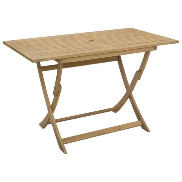 vidaXL Fällbart trädgårdsbord 120x70x75 cm i solid akaciaträ 365745
