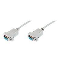 Modemkabel null - ASSMANN - DB-9 (F) - 3 m - skärmad - beige