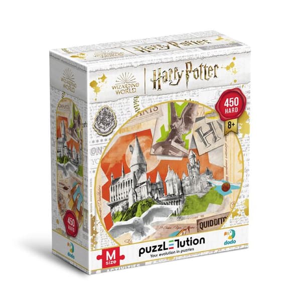 Pussel - DODO - Hogwarts skola - 450 bitar - 8 år - Hållbara material