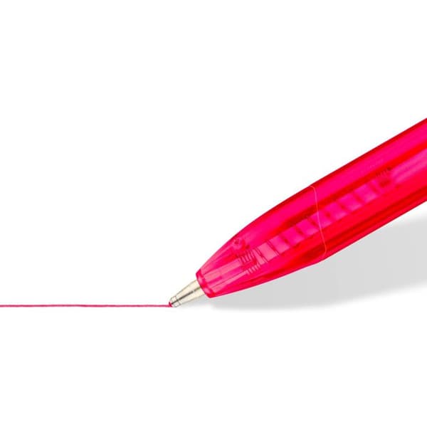 Triangulär kulpenna - Staedtler ball 4230 M - 8 assorterade färger - Klämma - Ergonomiskt grepp