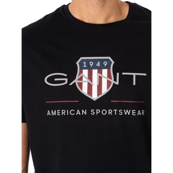 GANT - Arkivsköld T-shirt - Herr - Svart