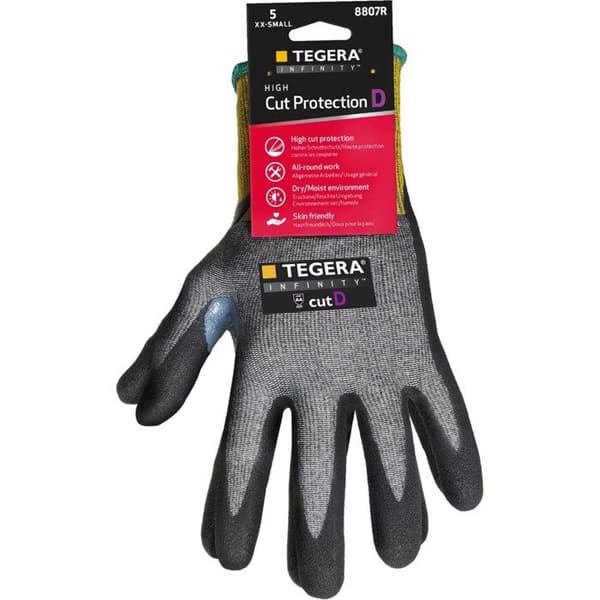 Skärskyddshandskar TEGERA CRF Infinity - Svart - Storlek 6