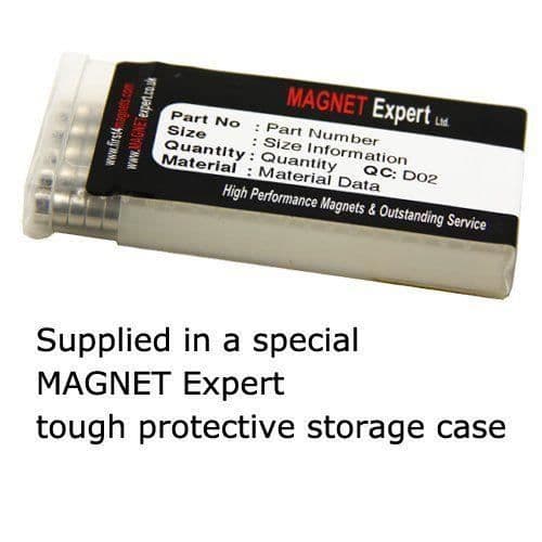 Magnet Expert 25-pack neodymmagnet N42 Styrka 2 lbs 6x3 mm