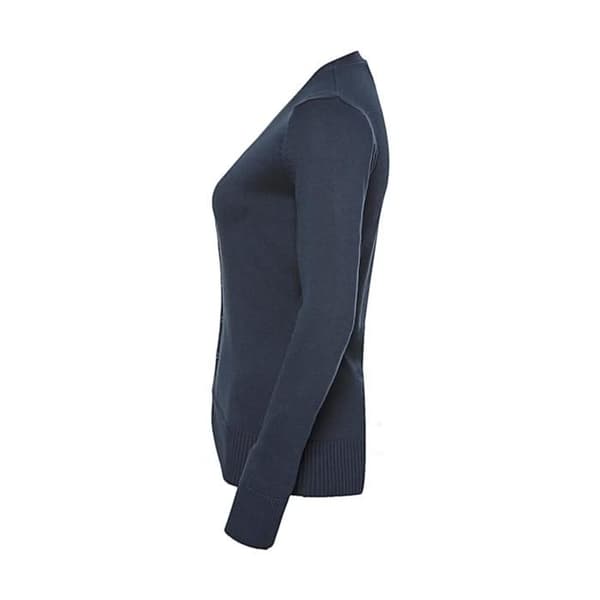 V-ringad stickad cardigan dam Russell Athletic
