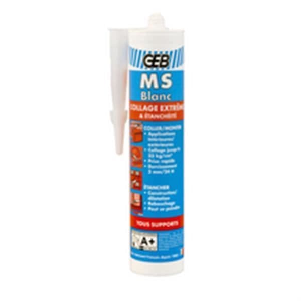 Colle-mastic - Geb - 892005 - Vit - 280ml - Snabbtorkande för extrema limningar