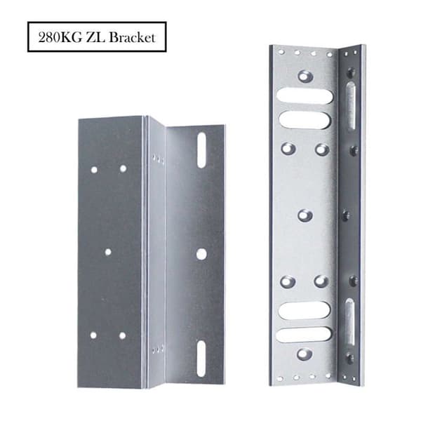 Support Z-L för elektromagnetisk lås 280/600 lbs - anodiserad aluminium grå