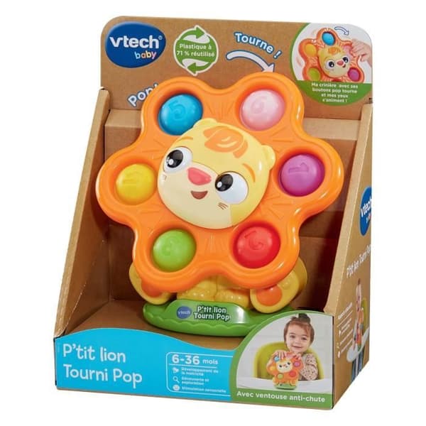 VTECH P'TIT LION TOURNI POP (ÅTERANVÄND PLAST)