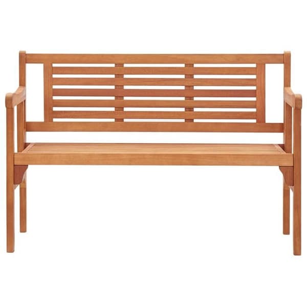 vidaXL Fällbar trädgårdsbänk 120 cm Solid eukalyptusträ 47293