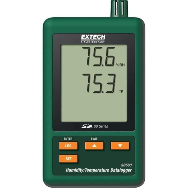 Multifunktionell datalogger Extech SD500 Mätvärde temperatur, luftfuktighet 0 till 50 °C 10 till 90 %