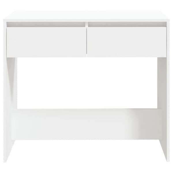 vidaXL Konsolbord Vit 89 × 41 × 76,5 cm Stål