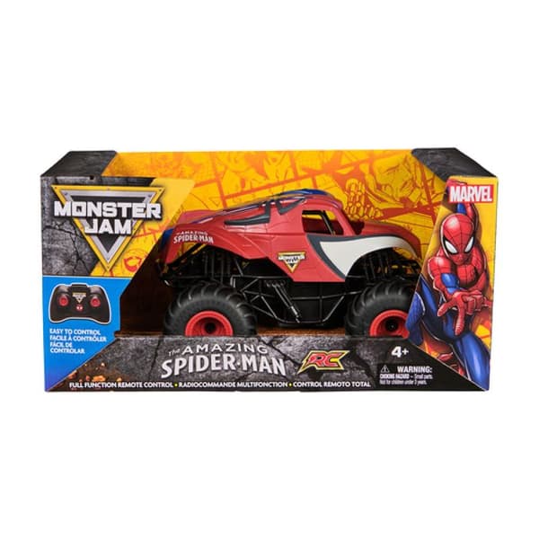 Monster Jam Radiostyrd Bil Spider-Man 1:24