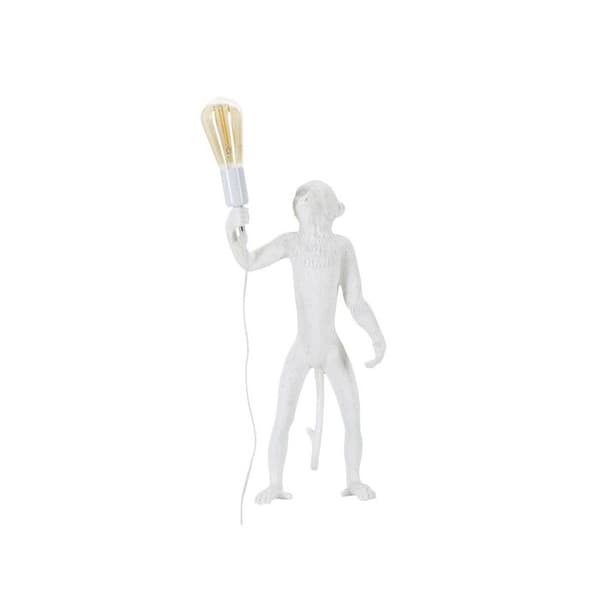 Bordslampa i resin "Apa" 55cm Vit