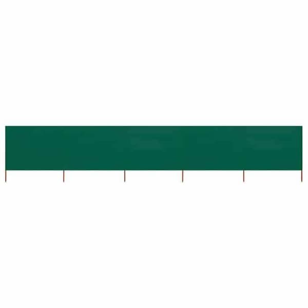 vidaXL 5-Panel Rumsavdelare Tyg 600x120 cm Grön