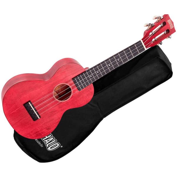 Mahalo ML2CR Islandkonsert Cherry Red + Ukulelefodral