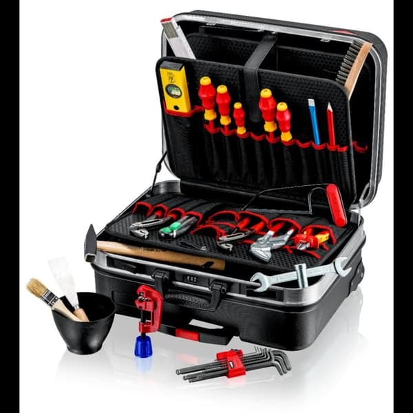 Verktygslåda utrustad - KNIPEX - BIG Basic Move Sanitär - Svart - Unisex - Vuxen