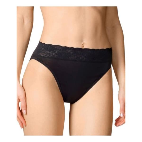 Lycraspitze bomullshorts SVART L