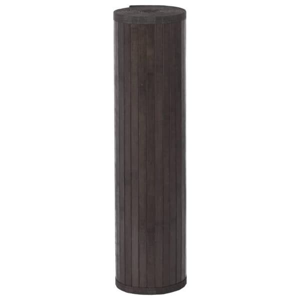 vidaXL Mörkbrun rektangulär matta 80x100 cm bambu 376905