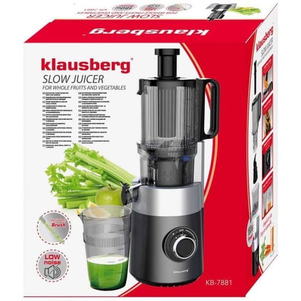 Saftpress - KLAUSBERG - KB-7881 - Vertikal - Monovis - Grå