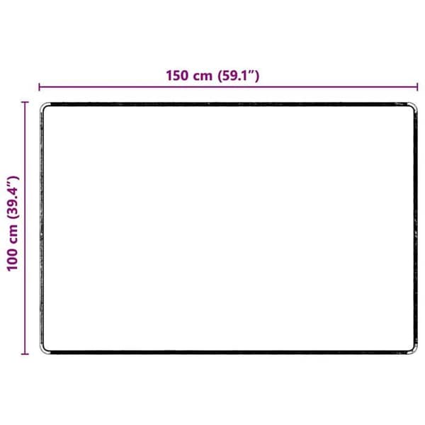 Halkskyddsgolvmatta - vidaXL - 100x150 cm - Grå - Polypropen - Rektangulär - Halkskyddande