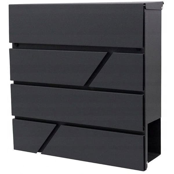 Postlåda - Yokahome M44 - Antracit - Metall - Väggmonterad