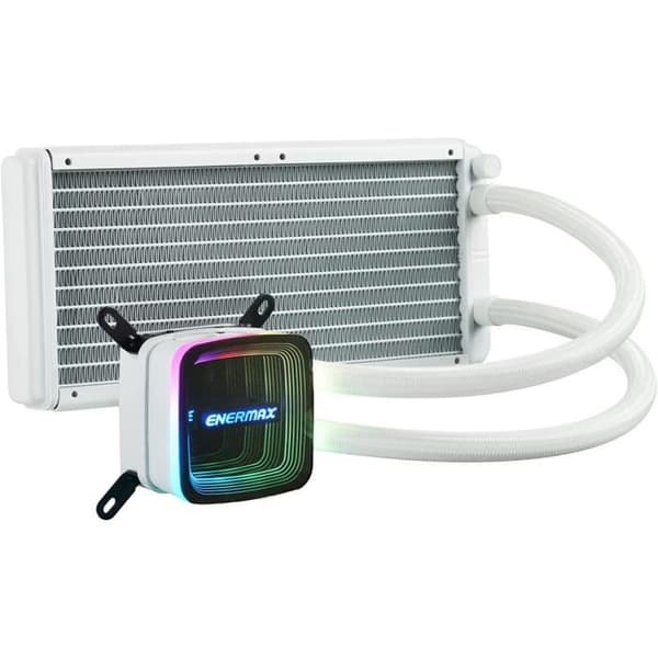Vätskekylning för processor - ENERMAX - AQUAFUSION ADV - 240MM - ARGB - Vit