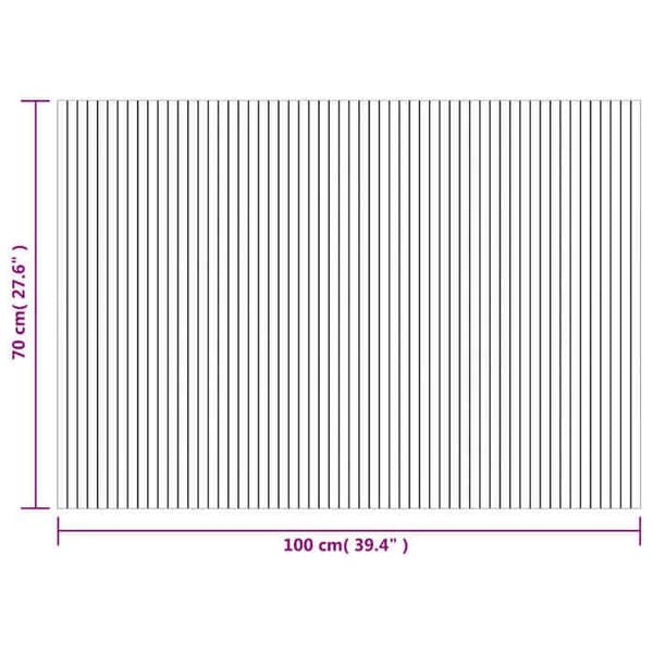 vidaXL Rektangulär matta brun 70x100 cm bambu 376740