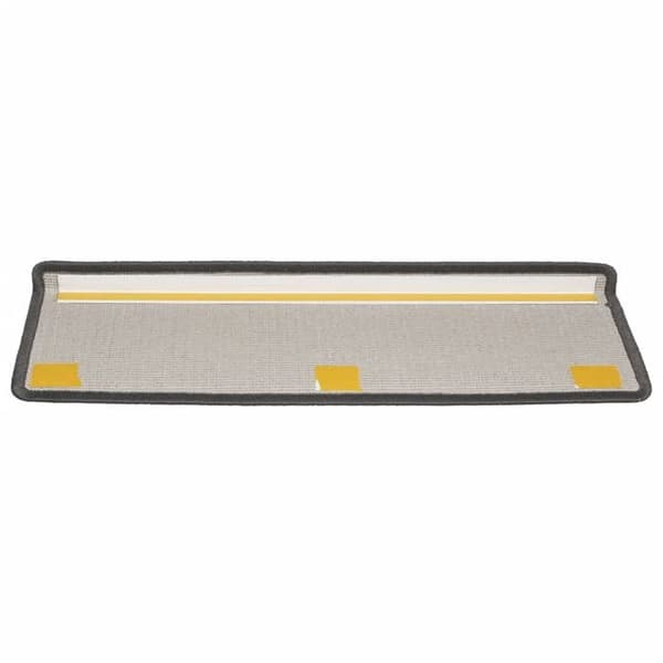 vidaXL Trapptäcke 15 stycken 65 x 21 x 4 cm Mörkgrå Rektangulär kant 134568