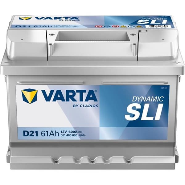 Startbatteri Varta Silver Dynamic L2B D21 12V 61Ah / 600A 561400060