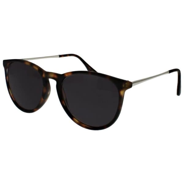 Sunglasses - Opulize - S96-2-000 - Oversized - UV400 - Silver brown rubber